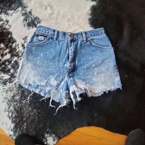 Wrangler Denim Frayed Hem Women's Shorts